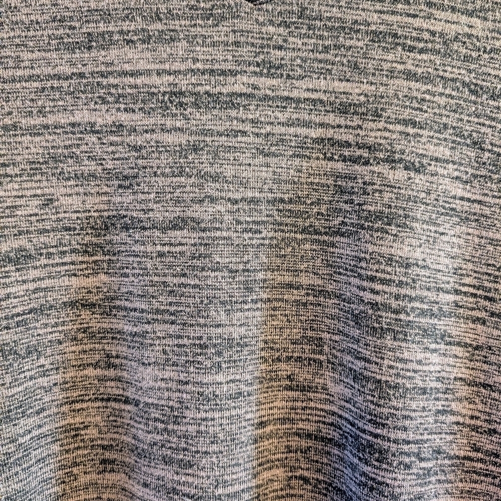Philosophy Bodycon Long Sleeve Space Dye Dress Gray Black M Athleisure Midi - Picture 7 of 7